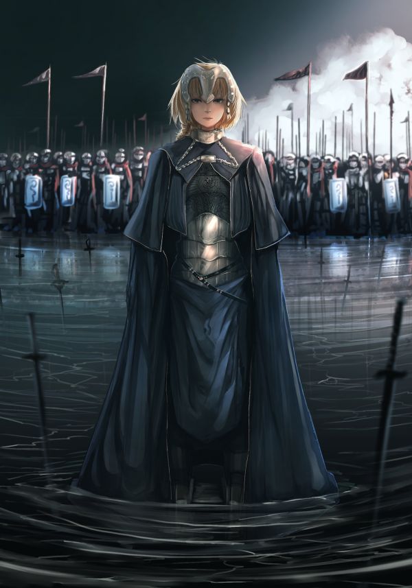 anime girls,Fate Series,Fate Apocrypha,Ruler Fate Apocrypha,Jeanne d Arc