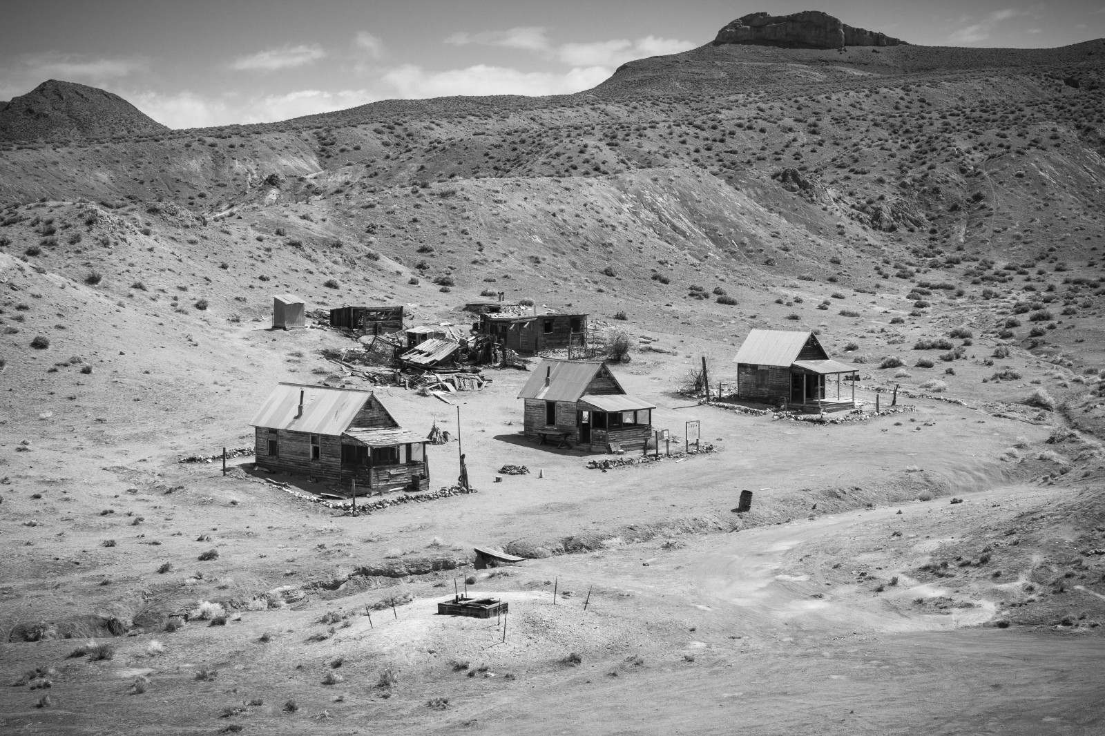 Nevada, nv, vánoční hvězda, těžit, Rtuť, Cinnabar, Kánon, T3i, chatrč, opuštěný, zapomenutý, zchátralý, kolaps, nebezpečí, chata, veranda, město duchů, údolí, Gabbs, domů, jednou, byl, oncewashome