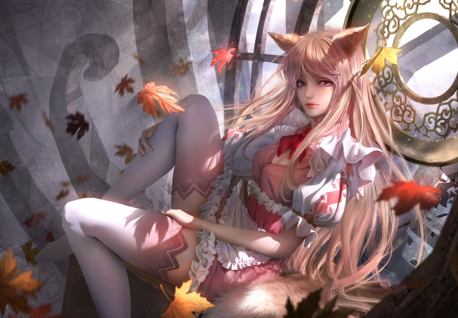 fantasy umění, anime, zvířecí uši, kouzlo, komiks, mytologie, kostým, Snímek obrazovky