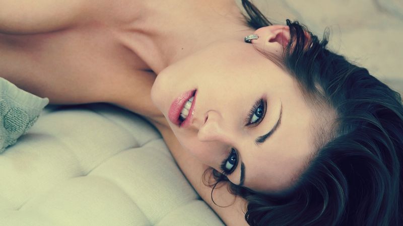 tvář, ženy, model, portrét, fotografování, modrý tvář, ženy, model, portrét, fotografování, modrý