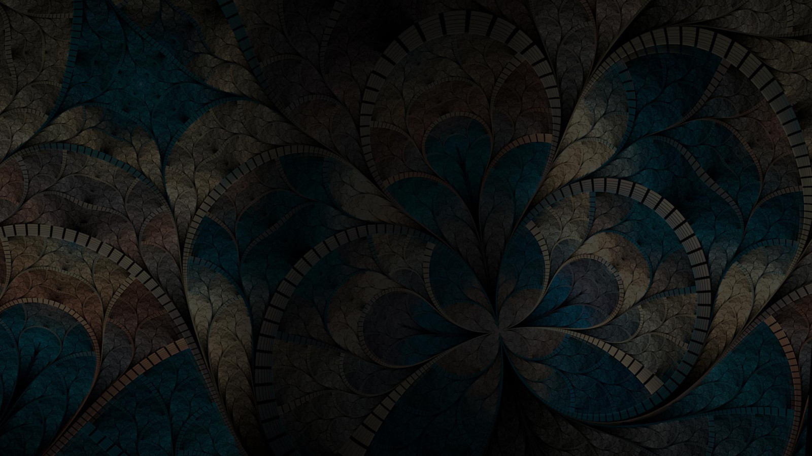 Wallpaper : digital art, dark, abstract, wall, symmetry, blue, pattern ...