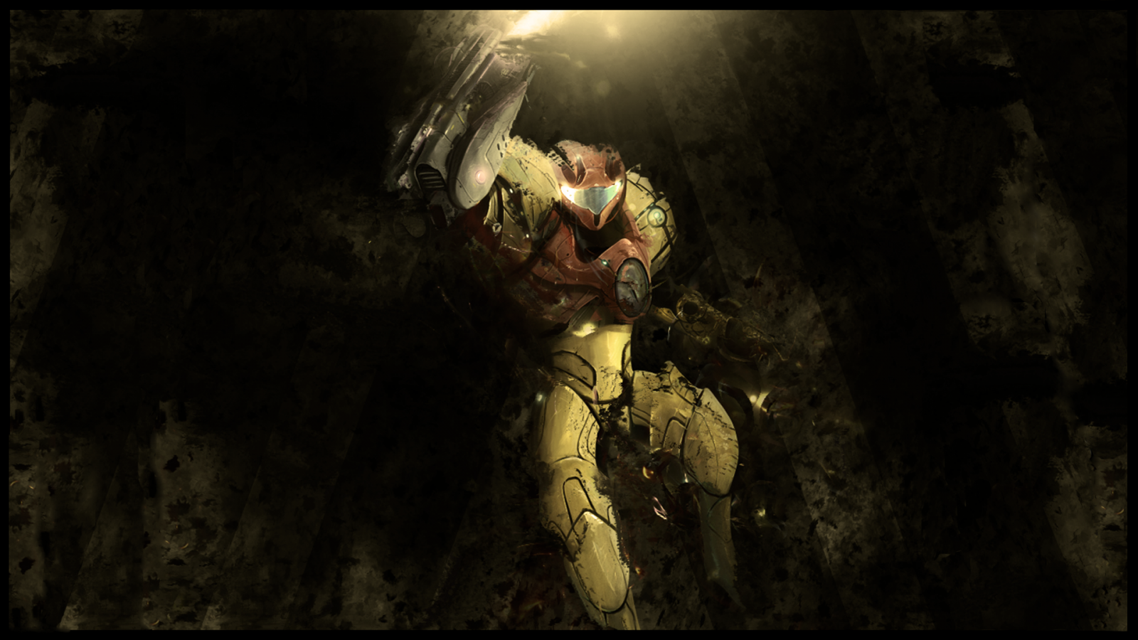 Metroid, Samus Aran, hule, dannelse, mørke, skærmbillede, caving