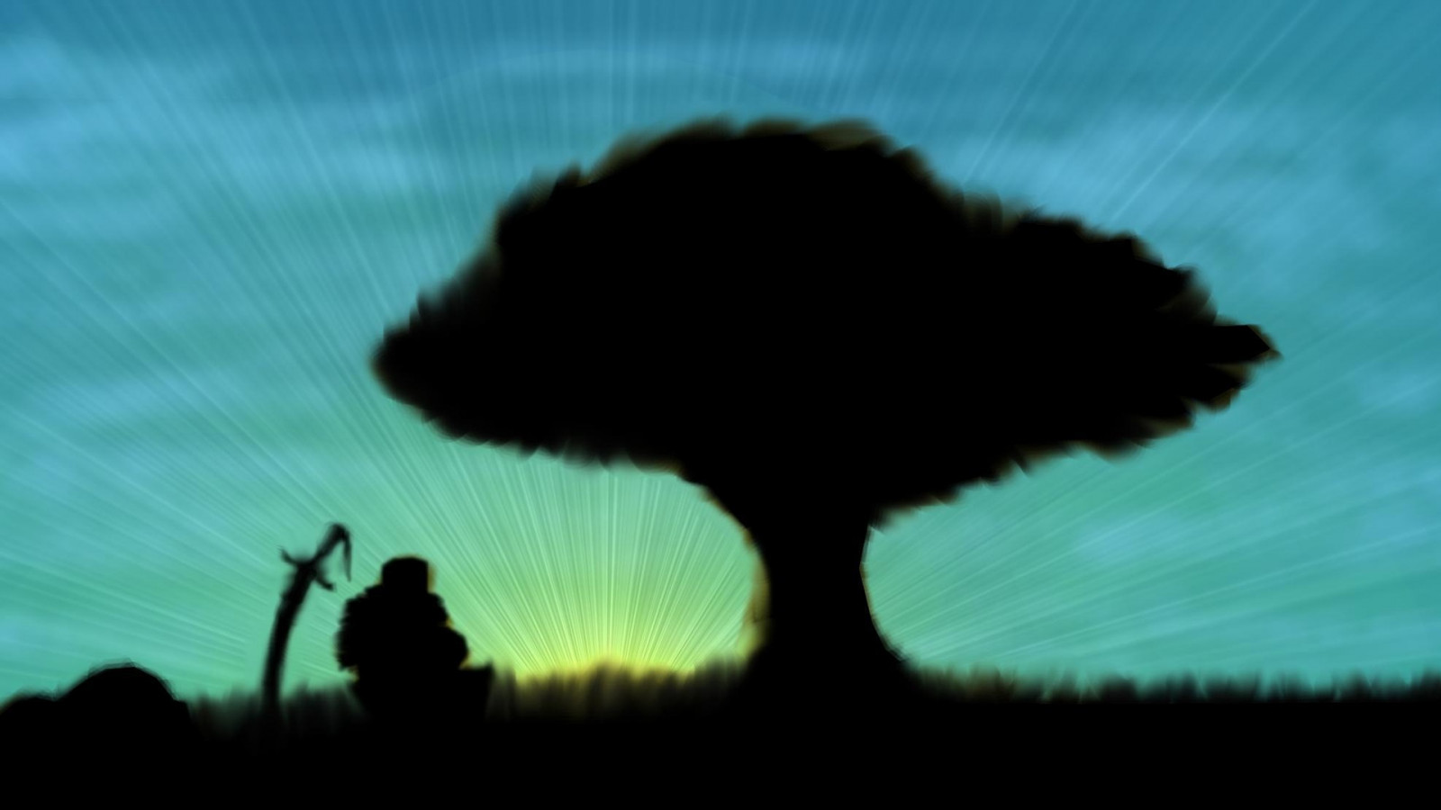 Černá, stín, silueta, Dota 2, UMĚNÍ, mrak, květ, jugg, Uklidněte se