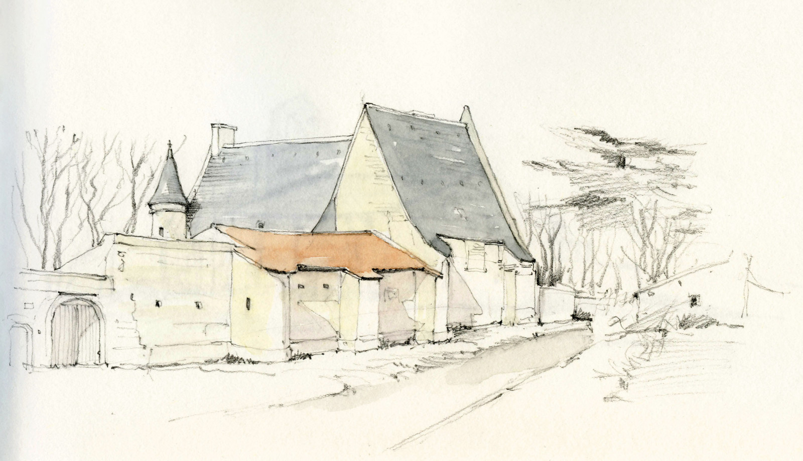 výkres, malování, ilustrace, umělecká díla, hrad, Francie, 2015, zámek, pastelka, UMĚNÍ, vienne, skica, Frankrijk, vodové barvy, moderní umění, postava výkres, akvarel barvy, tužka, Aquarell, visiblytalented, vanysacker, vandenmooter, tekening, schets, potlood, lindavanysackervandenmooter, lindavandenmooter, dessin, Croquis, akvarel, Aquarel, Akvarell, Acuarela, acquerello, kasteel, lagibarderie, vayolles