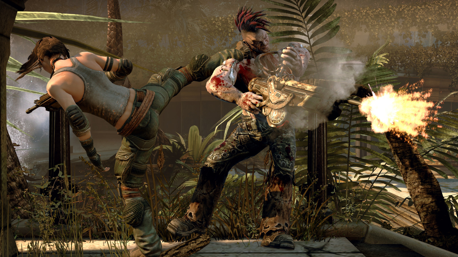 voják, mytologie, Bulletstorm, Slepá ulička Thrills, Snímek obrazovky, válečný magnát, 2560x1440 px, pc hry, žoldák