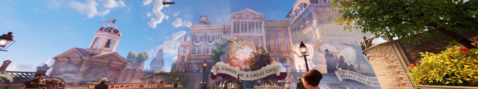 paesaggio urbano, parco, Turismo, immagine dello schermo, ricorrere, BioShock Infinite, Cattedrale, punto di riferimento, Parco divertimenti