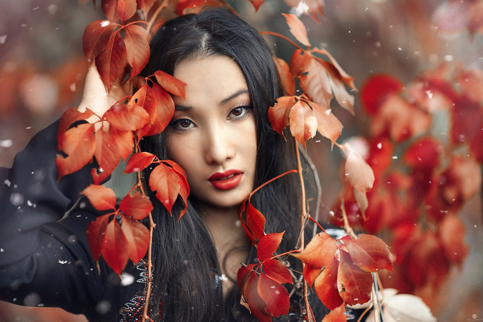 Wallpaper : women, red, Asian, photography, fashion, spring, color