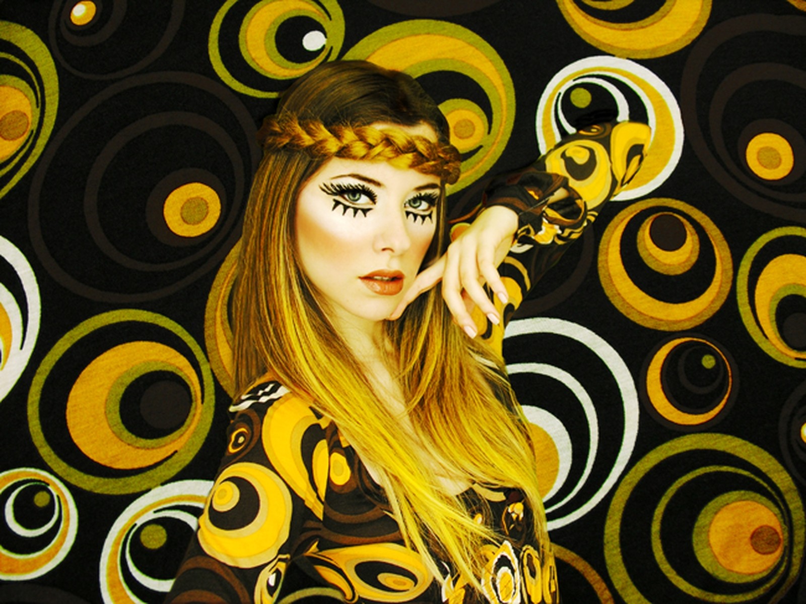 malování, ilustrace, ženy, žlutý, vzor, oranžový, UMĚNÍ, barva, počítač tapeta, moderní umění, kryt alba, psychedelické umění, 1600x1198 px