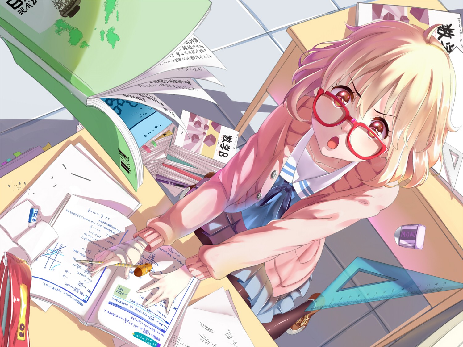 Kyoukai no Kanata, anime dívky, Kuriyama Mirai