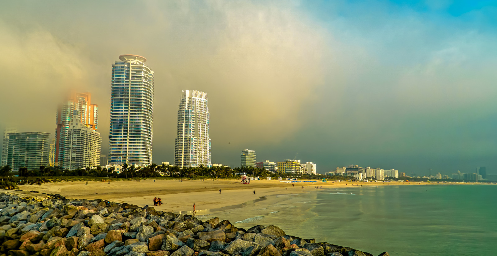 southpointebeach, Miami Beach, miamifl, mořský břeh, moře, přímořská krajina, architektura, časně ráno, mraky, foggyday, sobe, chůze, vodní cesty, park, molo, venku, cestování, Cestovní ruch
