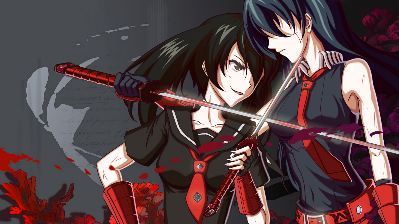 illustration, anime, Akame ga Kill, Akame, Person, Kurome, mangaka