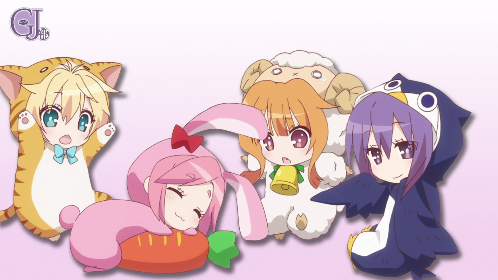 ilustrace, anime, kůň, chibi, kreslená pohádka, GJ bu, Shion Sumeragi, Amatsuka Mao, Kirara Bernstein, Amatsuka Megumi, poník, savec, kůň jako savci