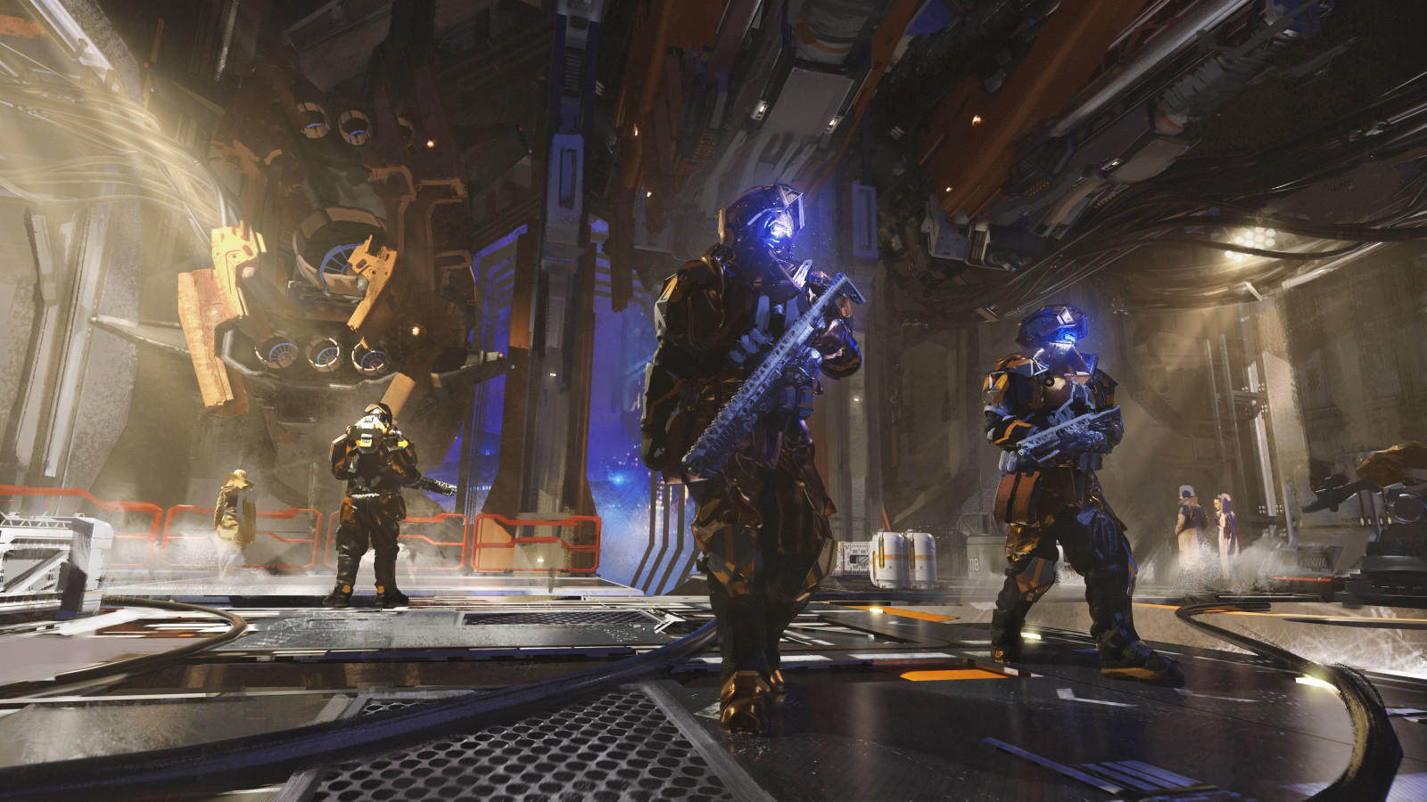 umělecká díla, sci-fi, digitální, Koncepce umění, futuristický, ramínko, cyberpunk, voják, lidé, pistole, videohry