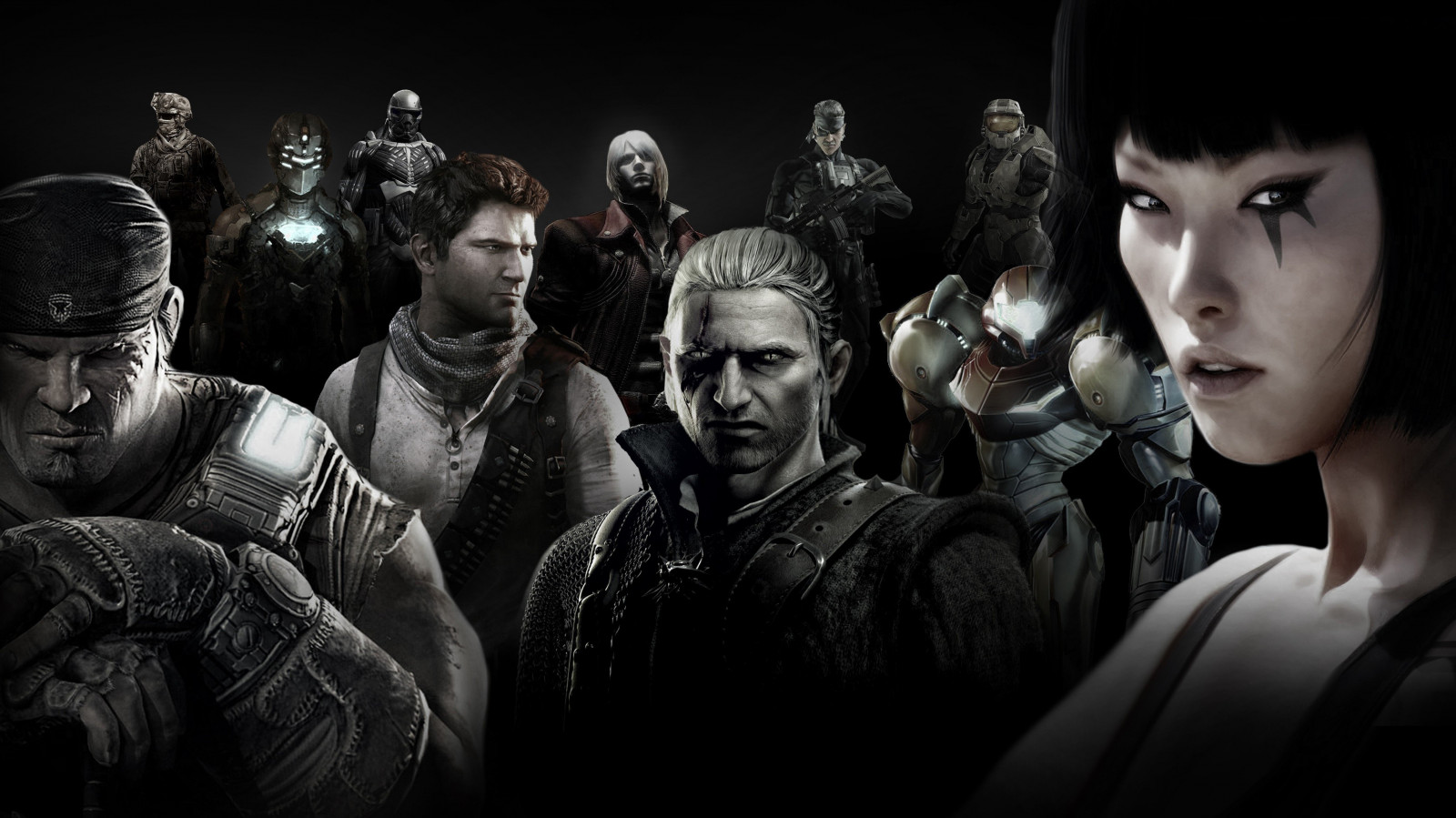 4521x2543 px, opkald, krise, skrig, død, Djævel, pligt, kant, gear, gear, Halo, kan, metal, spejle, af, solid, plads, det, Uncharted, krig, Witcher