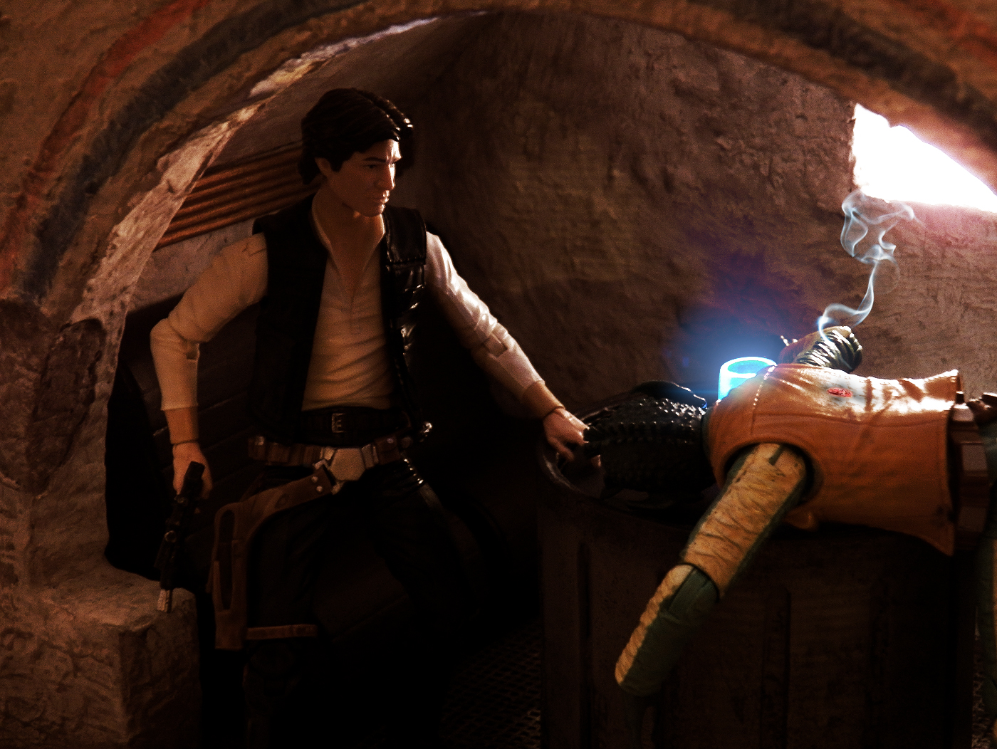 6, nero, mos, cabina, stella, pollice, tiro, azione, primo, assolo, figura, serie, guerre, figuras, Figure, cantina, han, diorama, Eisley, Tatooine, Greedo, accion, 6 pollici, figura, 6inch