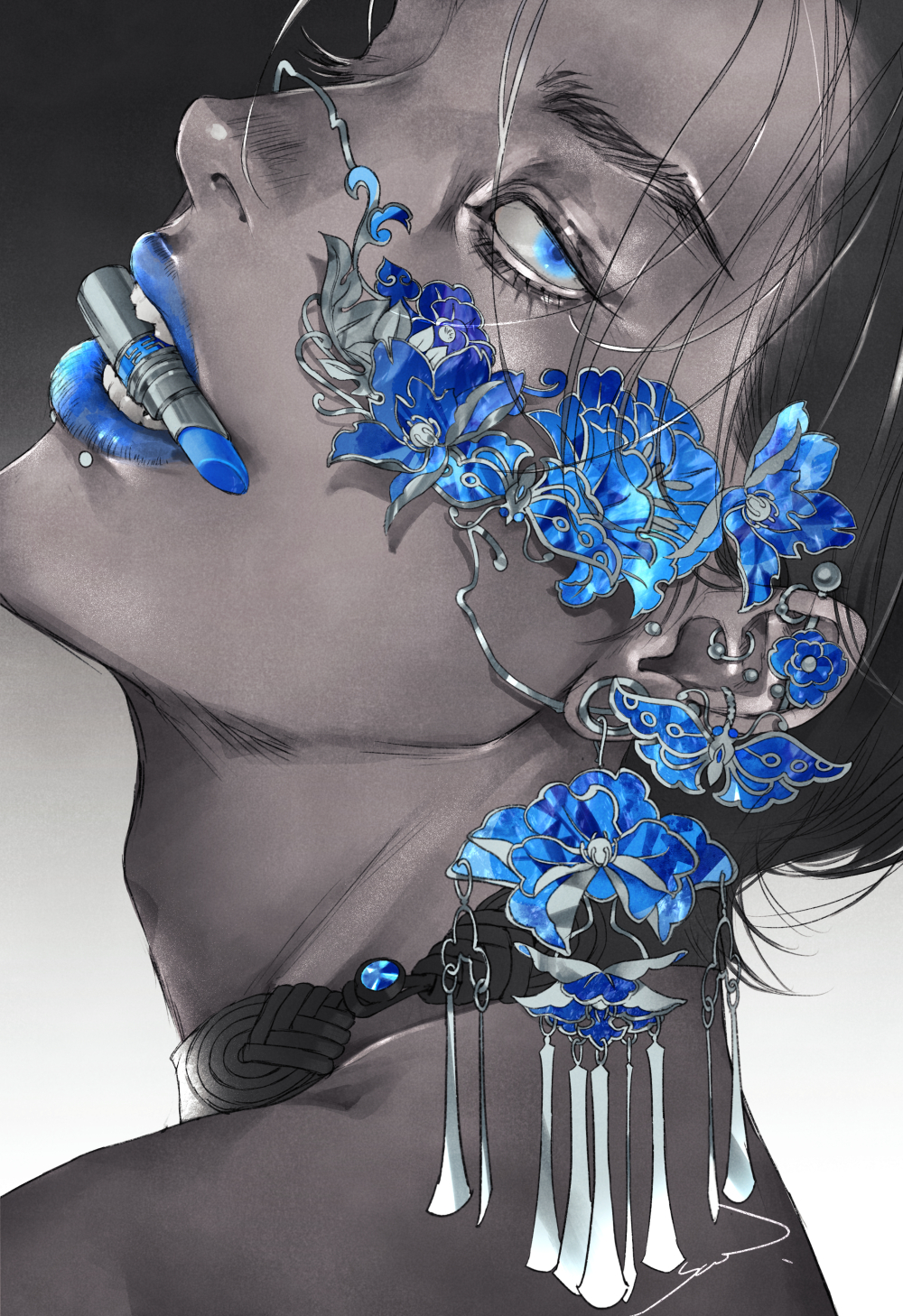 Yue, květinová zahrada, Původní znaky