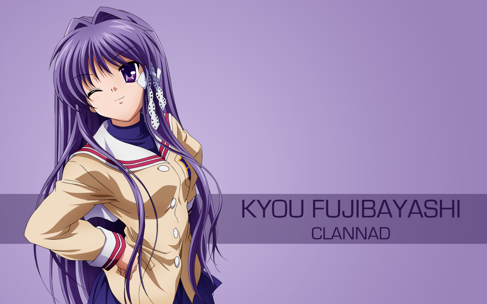 illustration, anime, Anime piger, tegneserie, sort hår, Clannad, Fujibayashi Kyou, skærmbillede, mangaka