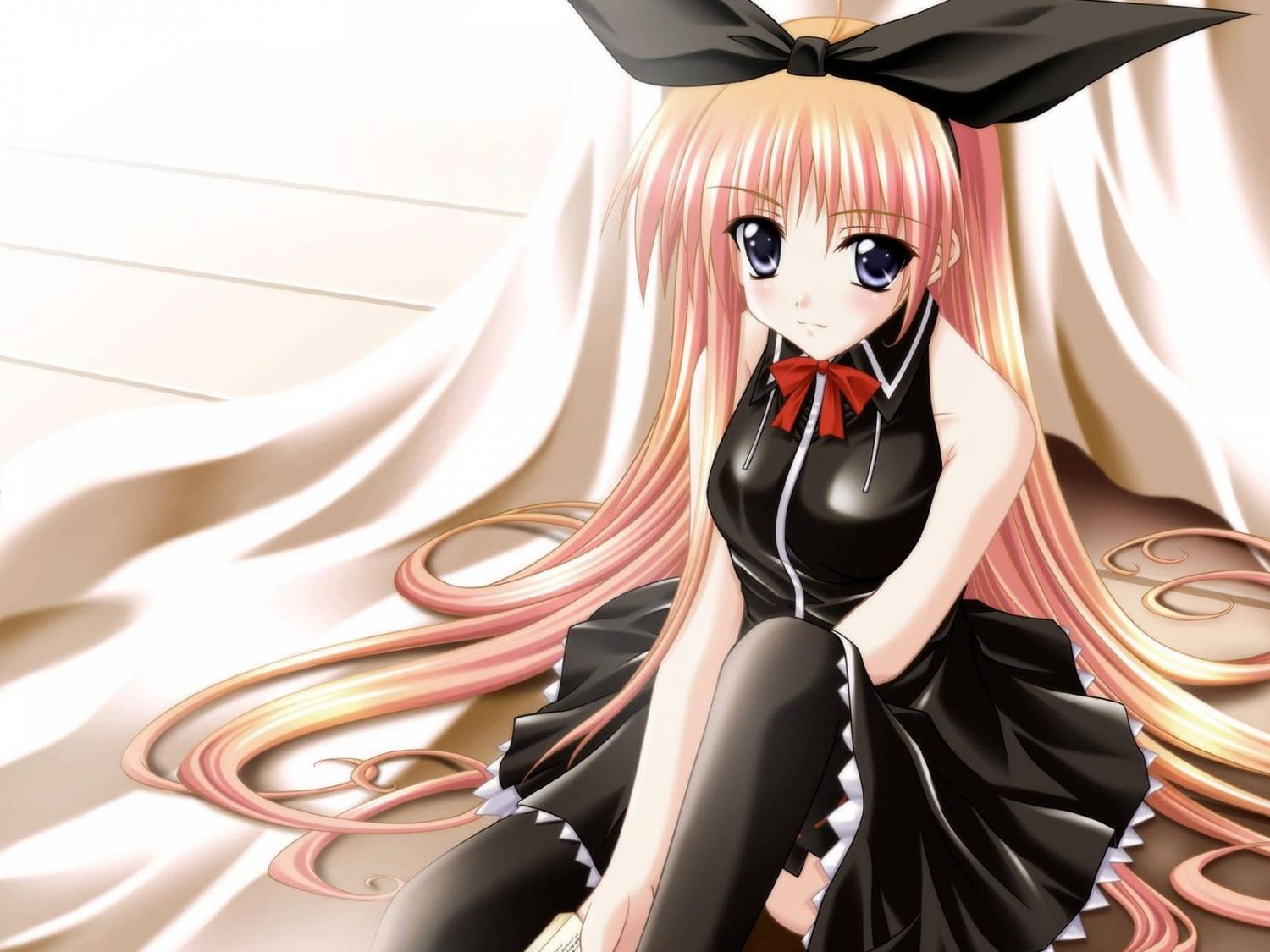 Wallpaper girl, costume, black, hair, long 1500x1125 goodfon 741001 HD Wallpapers WallHere