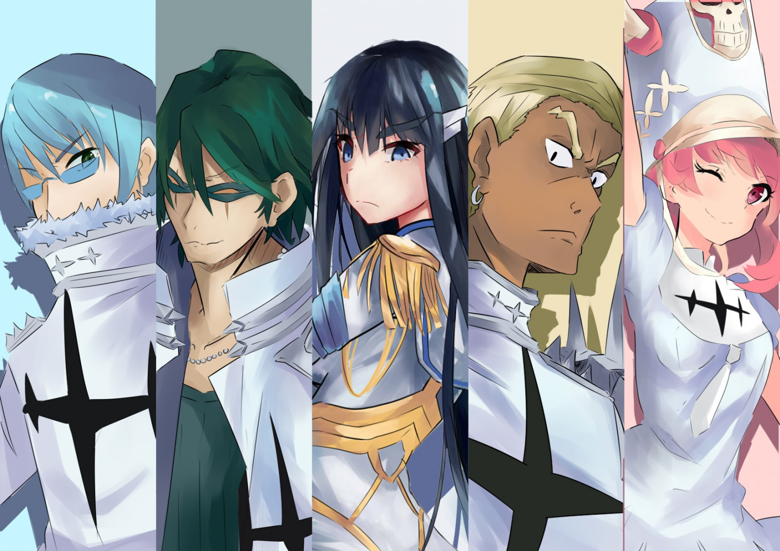 illustrazione, anime, cartone animato, Kill la Kill, Kiryuin Satsuki, Gamagouri Ira, Harime Nui, mangaka