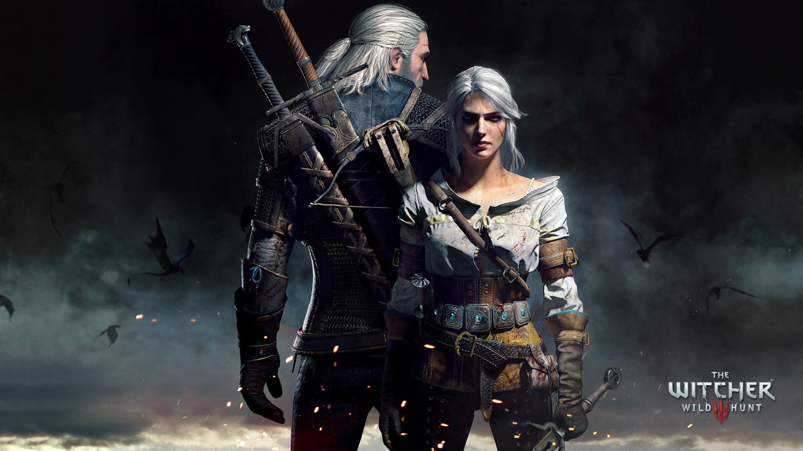 soldat, The Witcher, Cirilla Fiona Elen Riannon, Witcher 3 Wild Hunt, Geralt of Rivia, Person, Ciri, skærmbillede, actionfilm, lejesoldat, erhverv