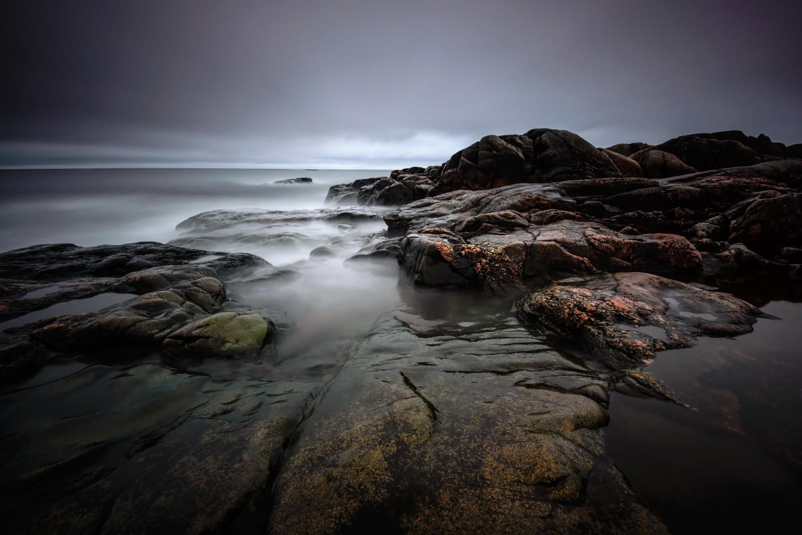 nebe, voda, Nikon, skály, Švédsko, ngc, Sverige, D600, 1635mm, Roslagen, leefilters, bigstopper, httpsrbphotographiccouk