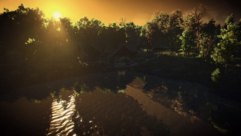 sunlight, forest, video games, sunset, night, nature sunlight, forest, video games, sunset, night, nature