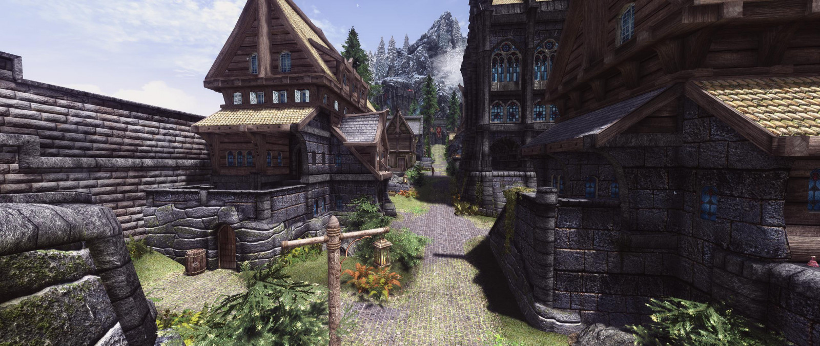 Wallpaper The Elder Scrolls V Skyrim, SLMP, ultra wide 2560x1080