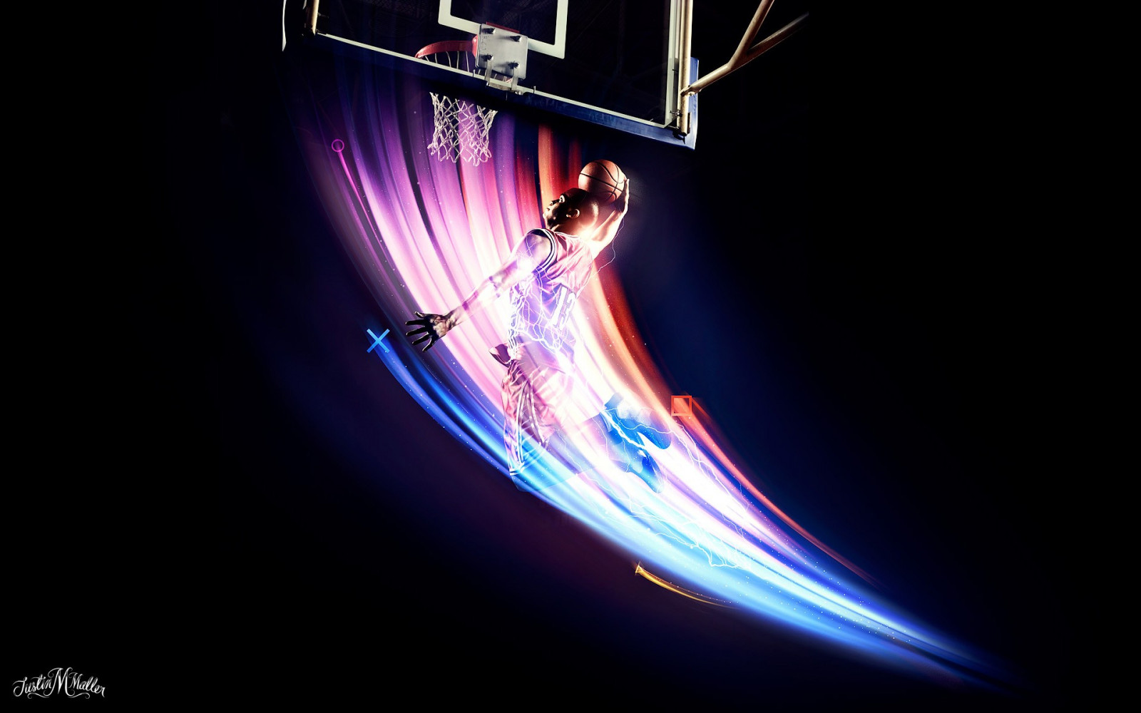 sporter, natt, rymden, cirkel, basketboll, NBA, laser, ljus, Färg, belysning, form, flamma, mörker, dator tapet, jordens atmosfär