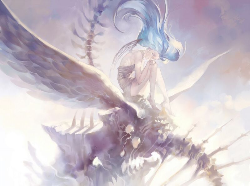 výkres, ilustrace, anime, manga, křídlo, anděl výkres, ilustrace, anime, manga, křídlo, anděl