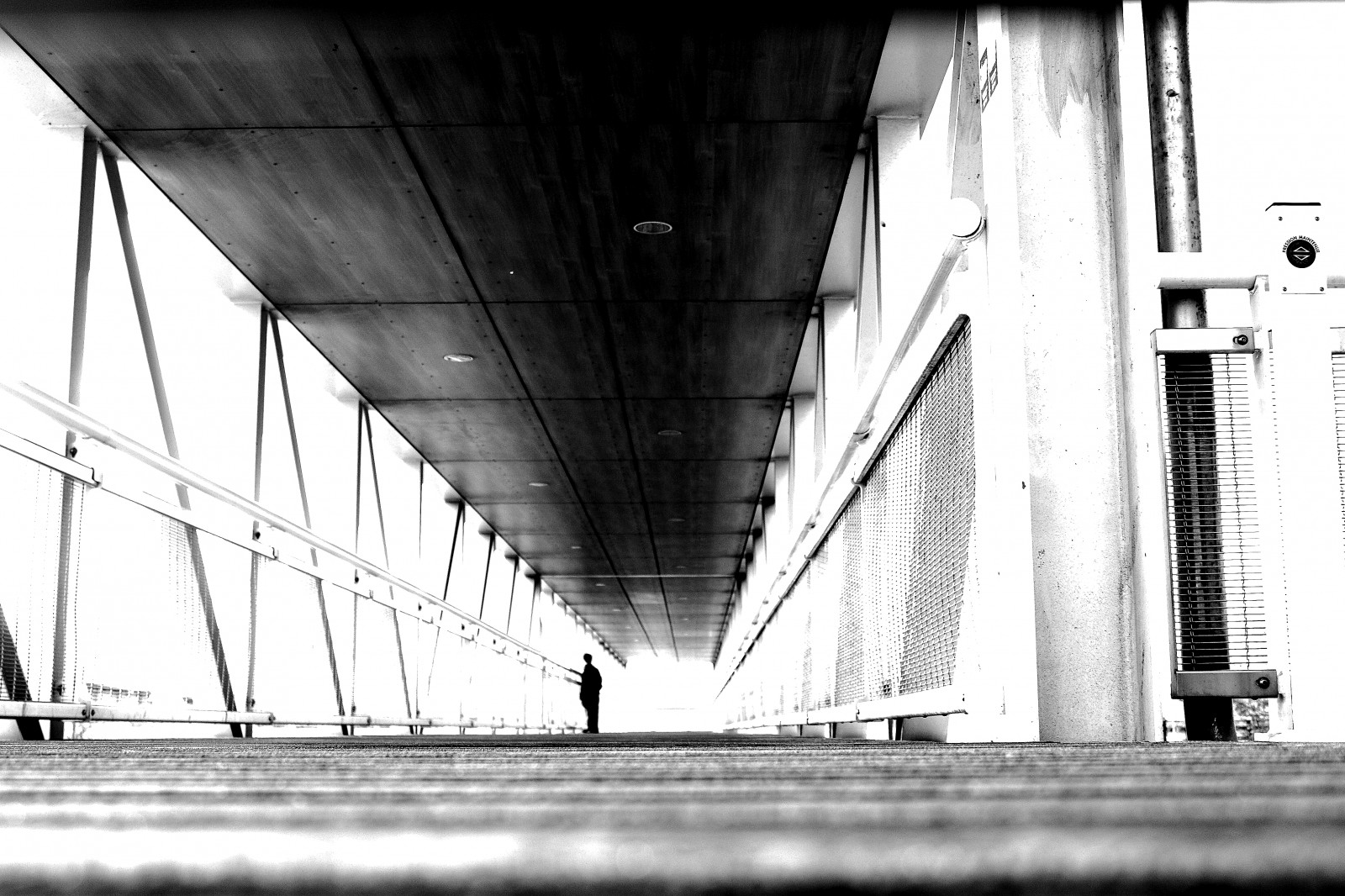 černobílý, architektura, budova, fotografování, symetrie, most, ocel, oblouk, minout, struktura, infrastruktura, úhel, Street View, čára, personnage, noiretblanc, blackandwithe, photoderue, urbanarte, photopascalcolin, urban area, Černý a bílý, monochromatické fotografování, Metropolitní oblast, denní osvětlení, passerelle, trámový most, Thiais, Wabdering, fixed link