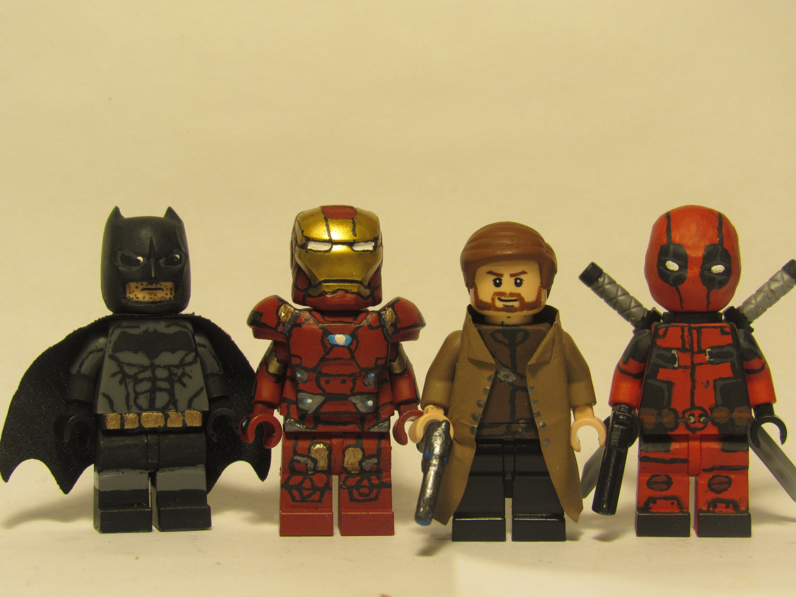 Batman, LEGO, Legetøj, Deadpool, jæger, brugerdefinerede, mand, jern, hvil i fred