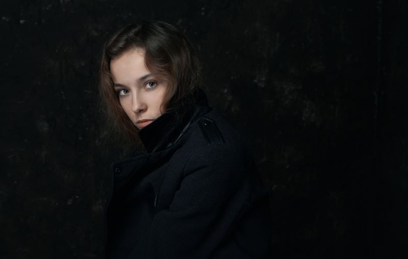 tvář, Černá, ženy, model, portrét, temný tvář, Černá, ženy, model, portrét, temný