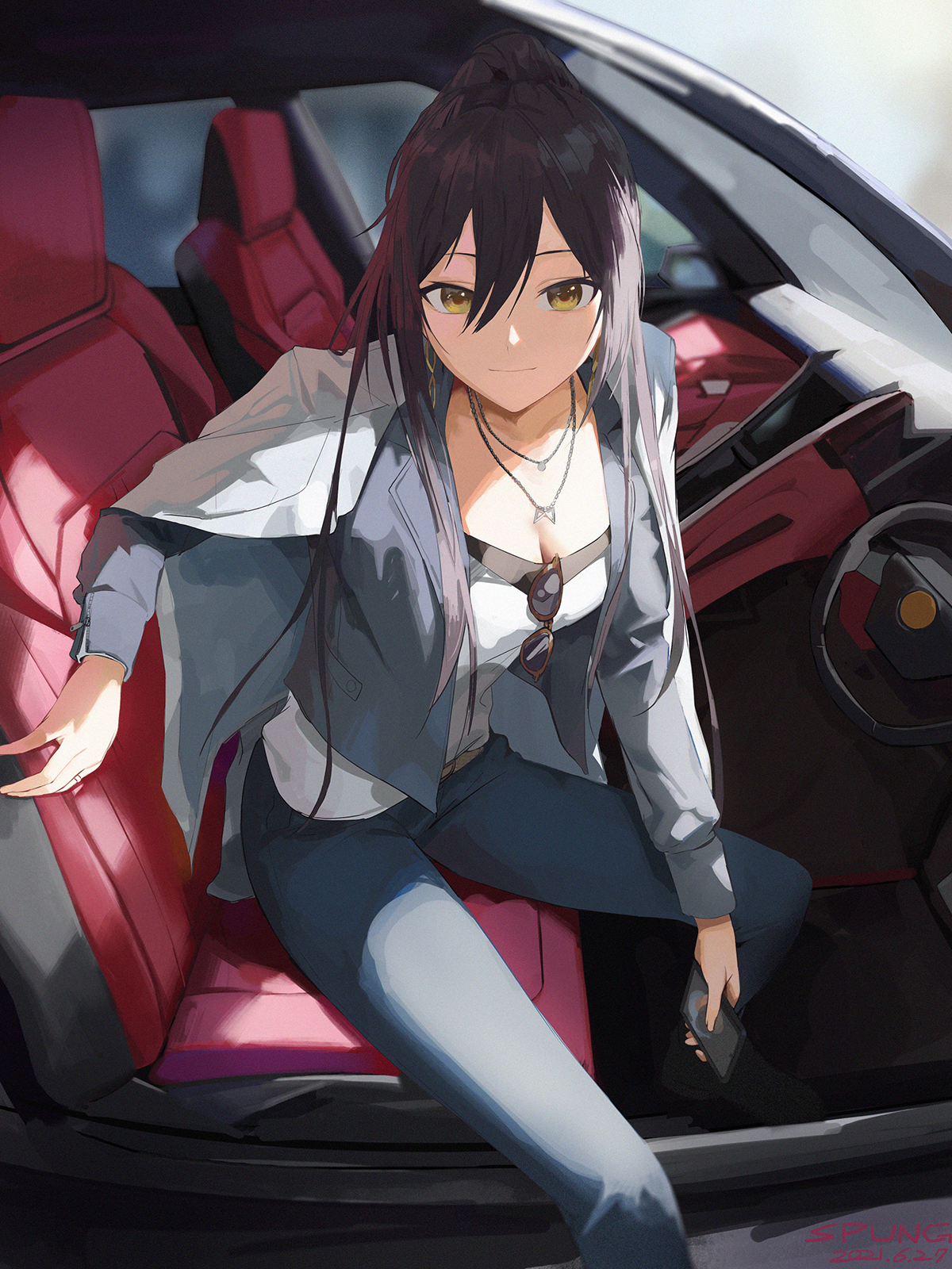 anime, anime lányok, digitális, digitális művészet, 2D, kicsi, pixiv, alkotás, portré, portré kijelző, függőleges, nézi nézőt