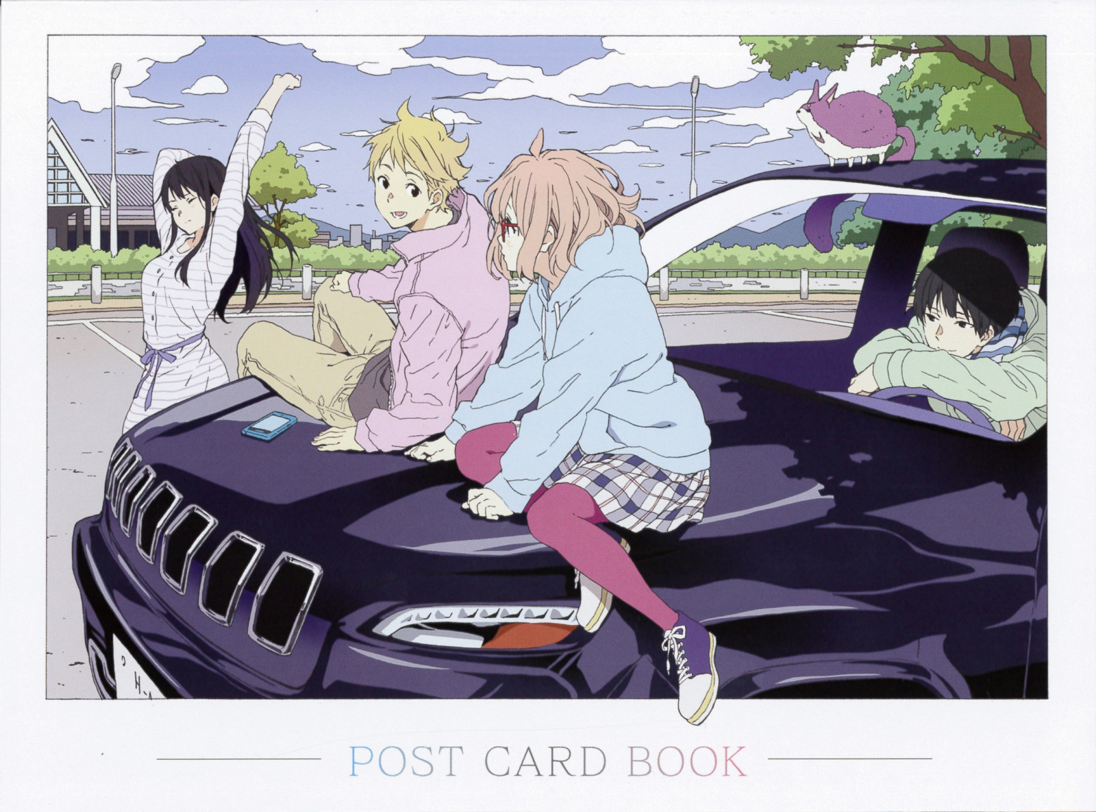 illustration, anime, cartoon, Kyoukai no Kanata, Kuriyama Mirai, Kanbara Akihito, Nase Hiroomi, Nase Mitsuki, comics, mangaka