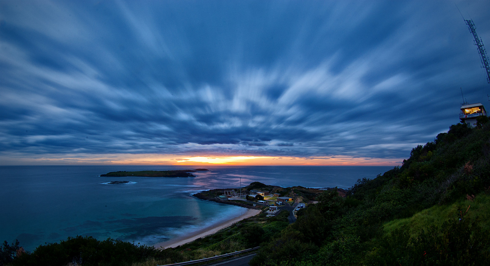 slunečnímu záření, krajina, západ slunce, moře, noc, voda, Příroda, pobřeží, nebe, svítání, uklidnit, večer, ráno, pobřeží, horizont, atmosféra, soumrak, pentax, mrak, strom, svítání, oceán, během dne, K200D, počítač tapeta, meteorologický jev, jev, mys, mys, Wollongong, steev, steveselbyphotography, da1017mm, hill60