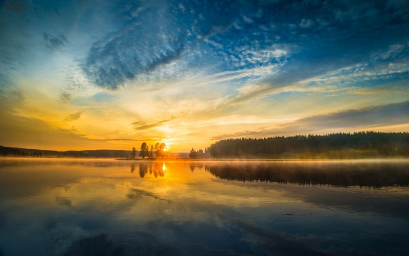 paesaggio, lago, natura, luce del sole, tramonto, mare paesaggio, lago, natura, luce del sole, tramonto, mare
