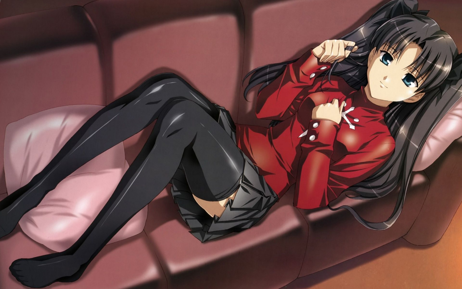 Tohsaka Rin Wallpaper : anime girls, cartoon, Fate Stay Night, Fate Series, Tohsaka ...