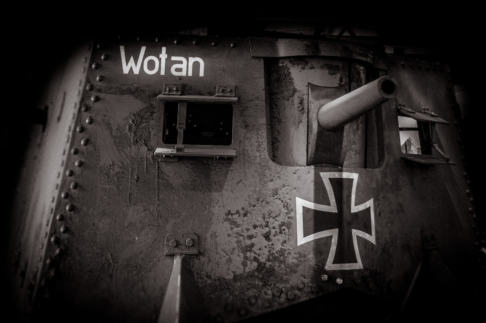 deutschland, pistole, nádrž, WWI, Němec, Munster, obrněný vůz, Niedersachsen, Wotan, eiserneskreuz, A7V, 57mmgun, deutschespanzermuseum, a7vwotan
