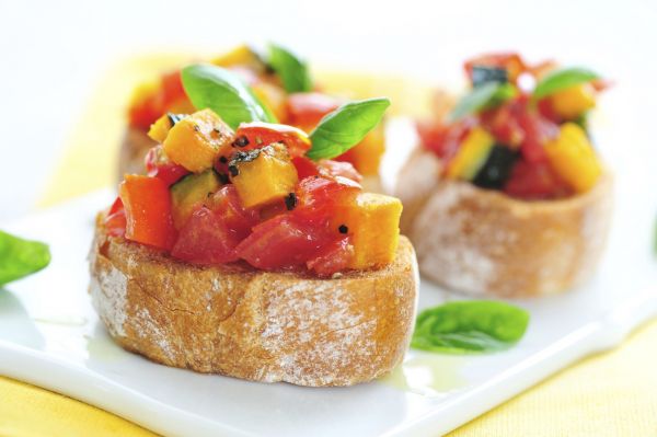 food, bread, meat, vegetables, fruit, breakfast