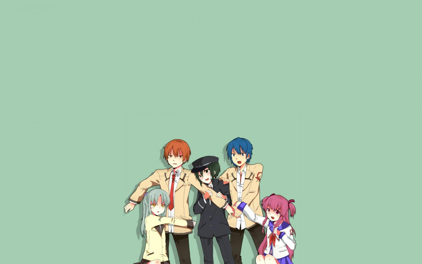 ilustrace, anime, kreslená pohádka, anděl Beats, Tachibana Kanade, Otonashi Yuzuru, Yui Anděl Beats, Ayato Naoi