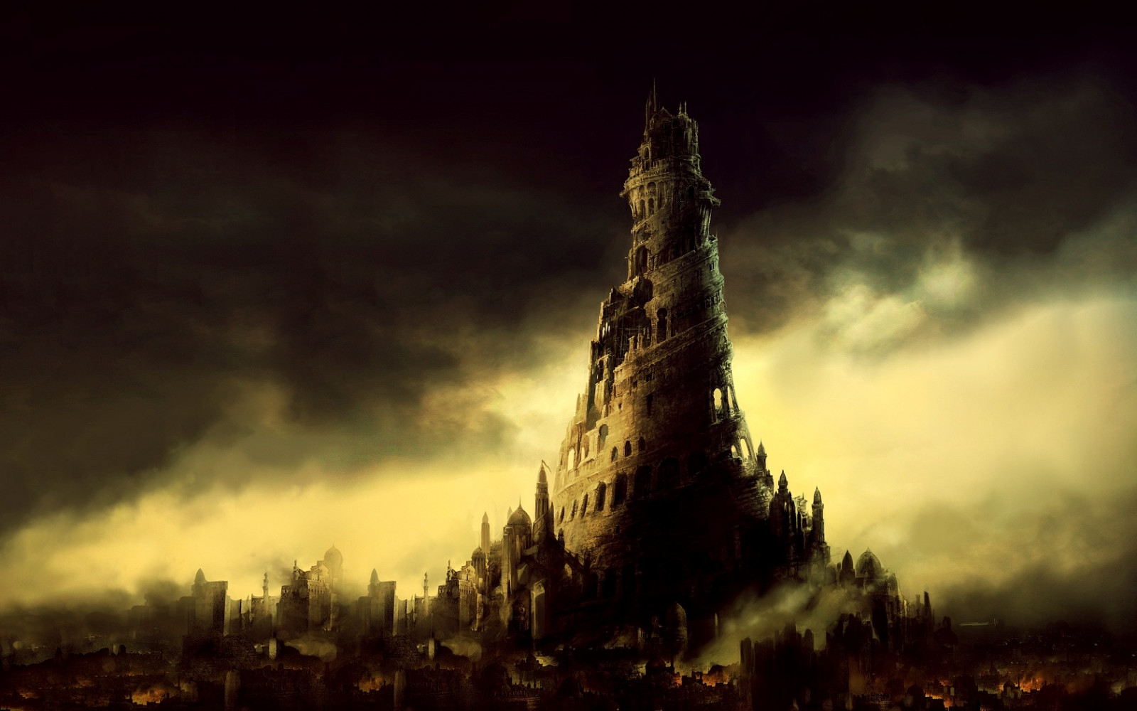 věž, temný, apokalyptický