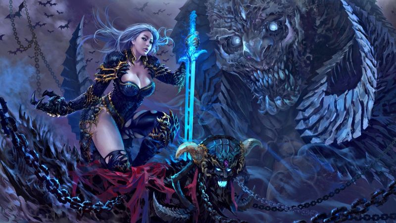 1920x1080 px, Krásná, charakter, temný, fantazie, dívka 1920x1080 px, Krásná, charakter, temný, fantazie, dívka