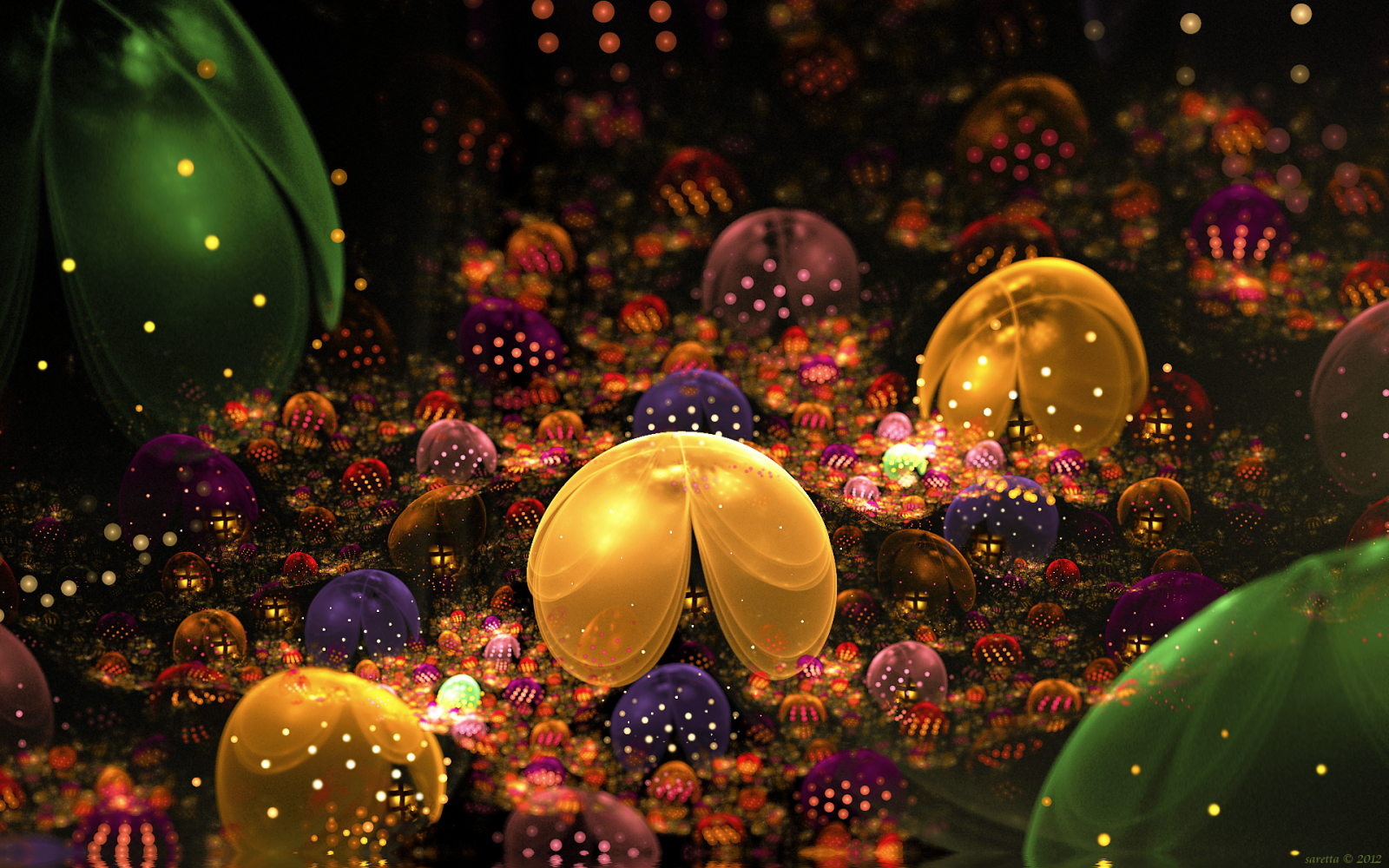 noche, abstracto, Fractal, Navidad, fiesta, luces de Navidad, evento, ligero, festival, Decoración navideña