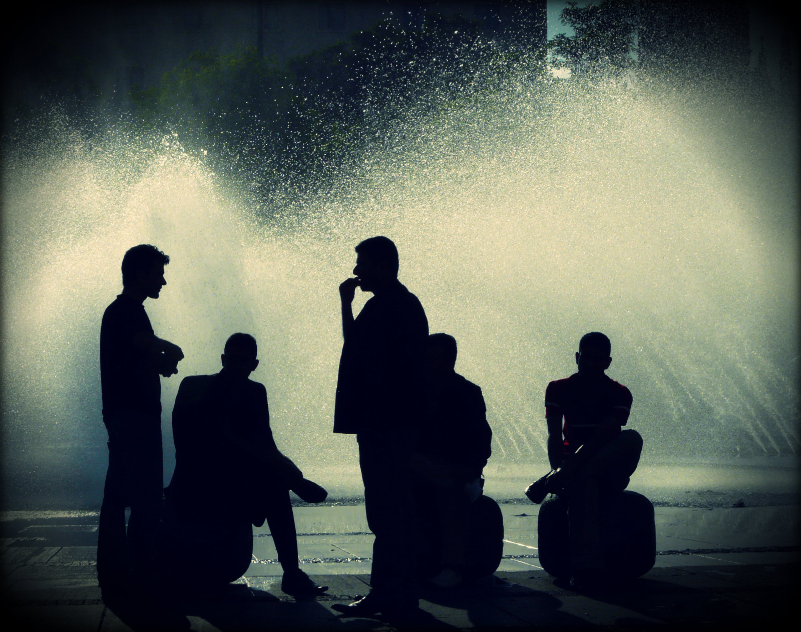 kašna, Německo, Mnichov, munchen, bayern, deutschland, Bavaria, Europa, Evropa, brunnen, streetphotography, Německo, Stachus, Karlsplatz, summer2008