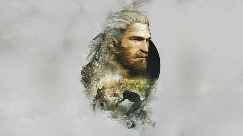 чертеж, сняг, зима, Вещерът, В Witcher 3 див лов, Гералт от Ривия чертеж, сняг, зима, Вещерът, В Witcher 3 див лов, Гералт от Ривия