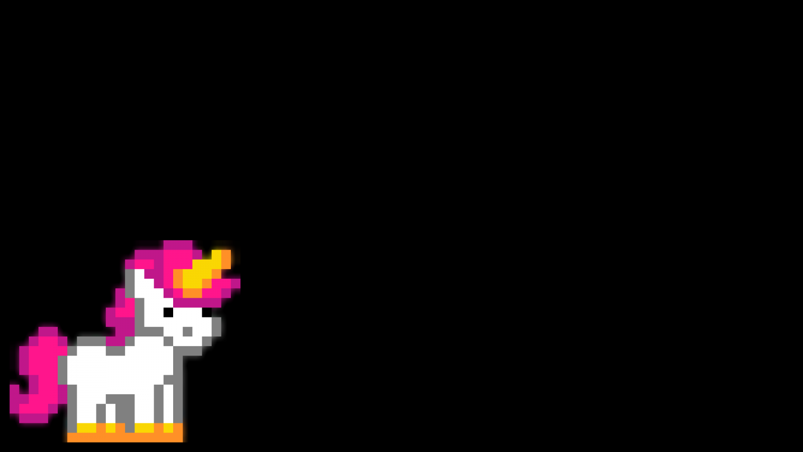 ศิลปะพิกเซล, พิกเซล, ยูนิคอร์น, ยูนิคอร์น, ความมืด, ภาพหน้าจอ, วอลล์เปเปอร์คอมพิวเตอร์, ตัวอักษร