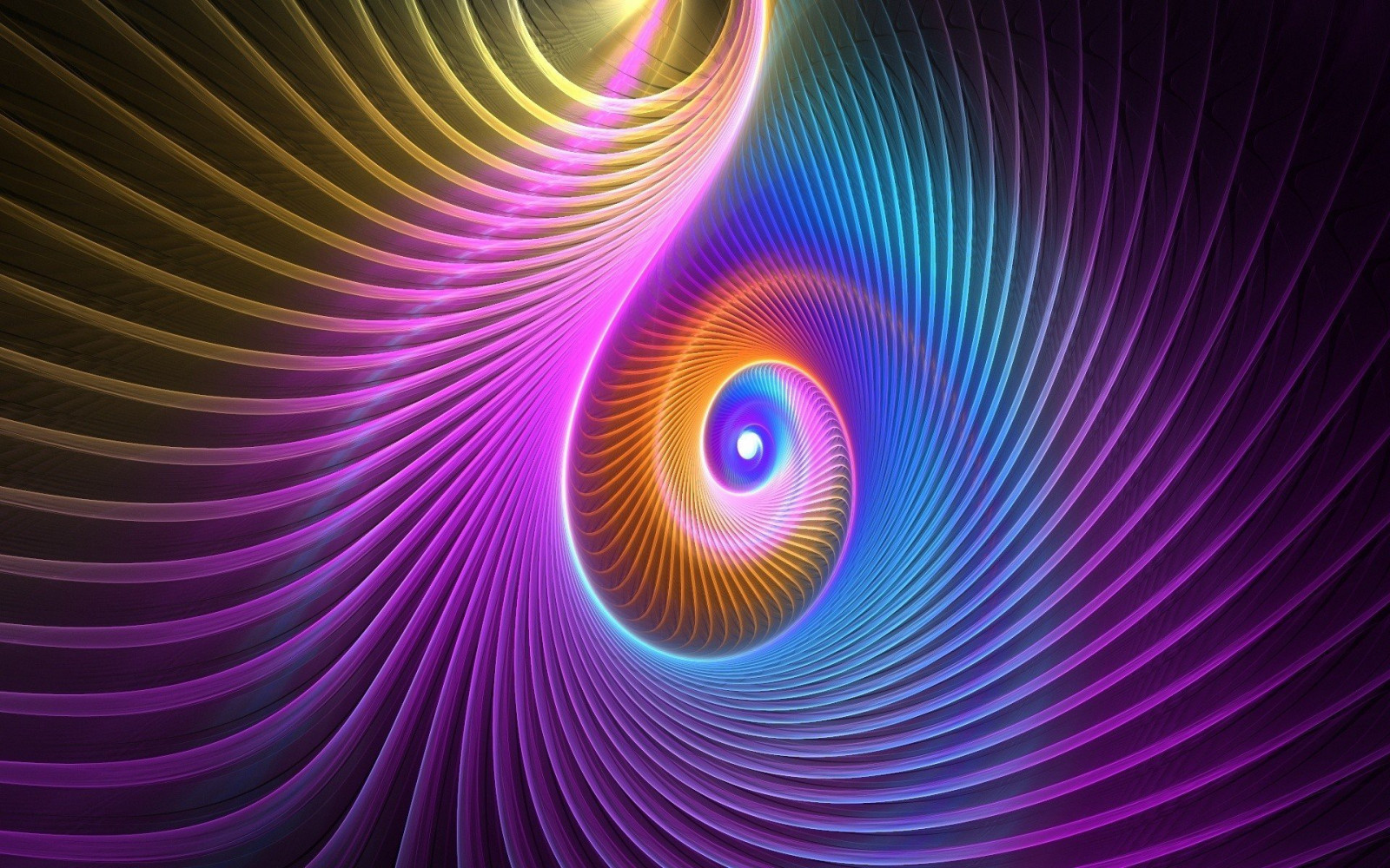 Wallpaper 10744, 1920x1200 px, abstrak, hd, neon, spiral, kertas