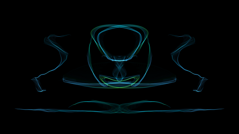 abstract, digital art, artwork, green, black