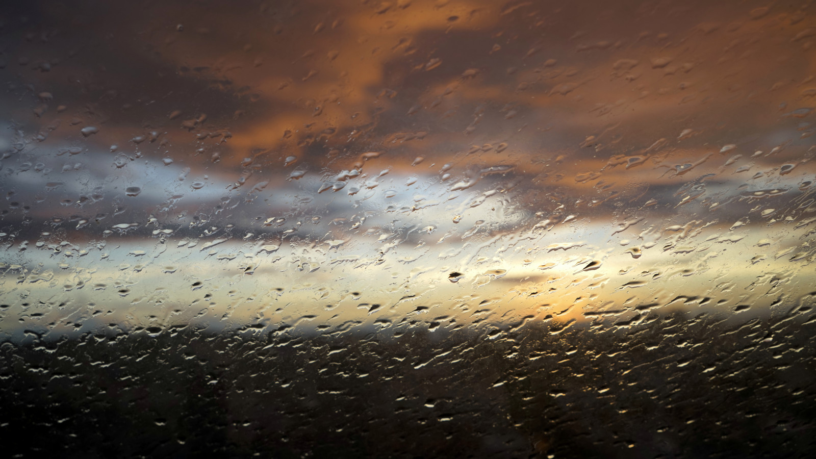 Sunset While Raining Wallpaper : sunset, pordosol, rain, skyline, clouds, skyscape, cloudy ...
