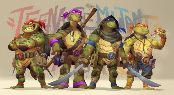artwork,Teenage Mutant Ninja Turtles,Rafael TMNT,Donatello,Leonardo,Michelangelo TMNT